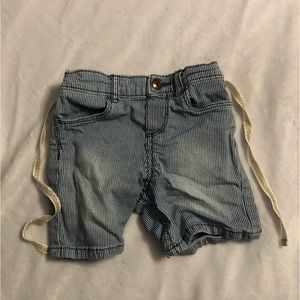 Pinstripe shorts with ribbon belt by Oshkosh 12 months